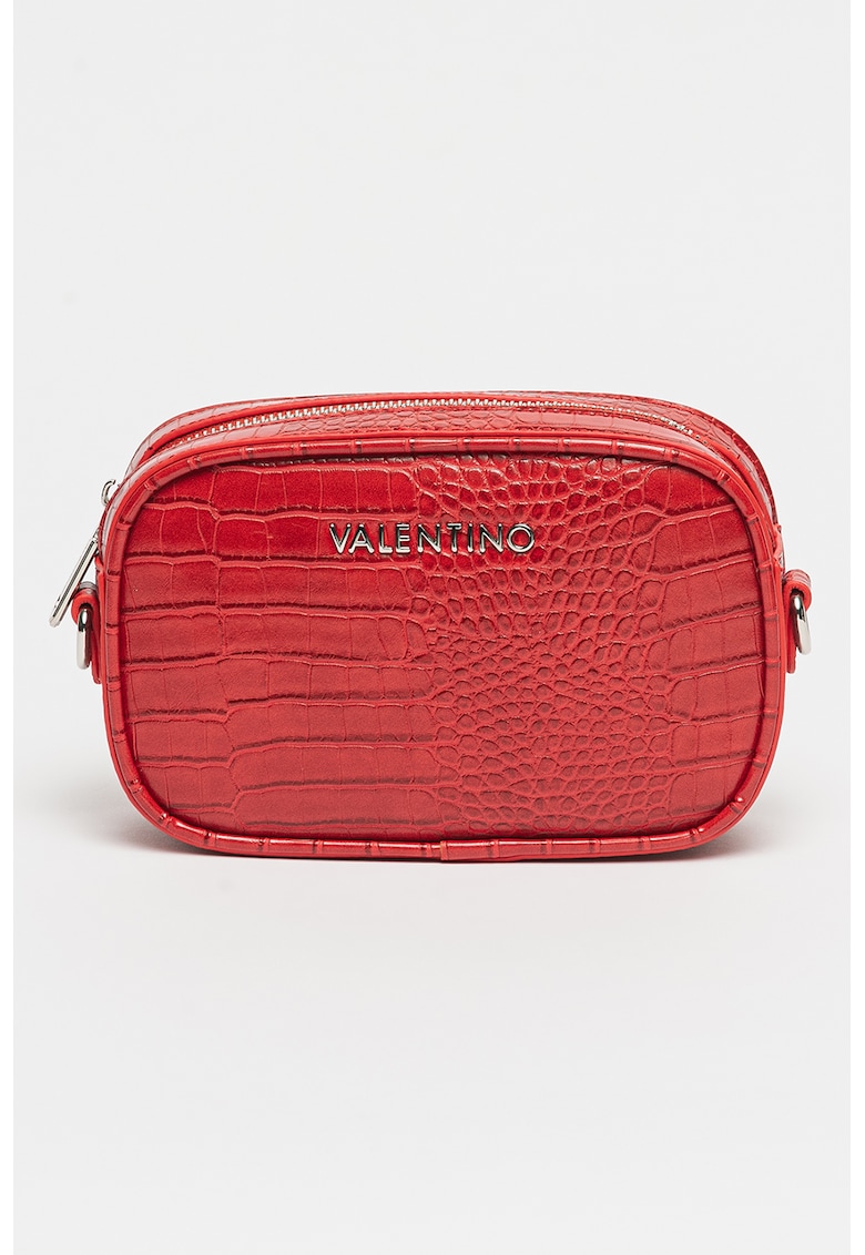 Geanta crossbody de piele ecologica cu model piele de crocodil Miramar