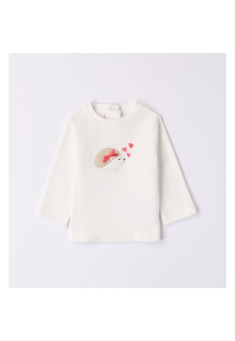 Bluza cu imprimeu dragalas pentru fetite nou-nascut - 3.7727 - Alb/Roz - Alb