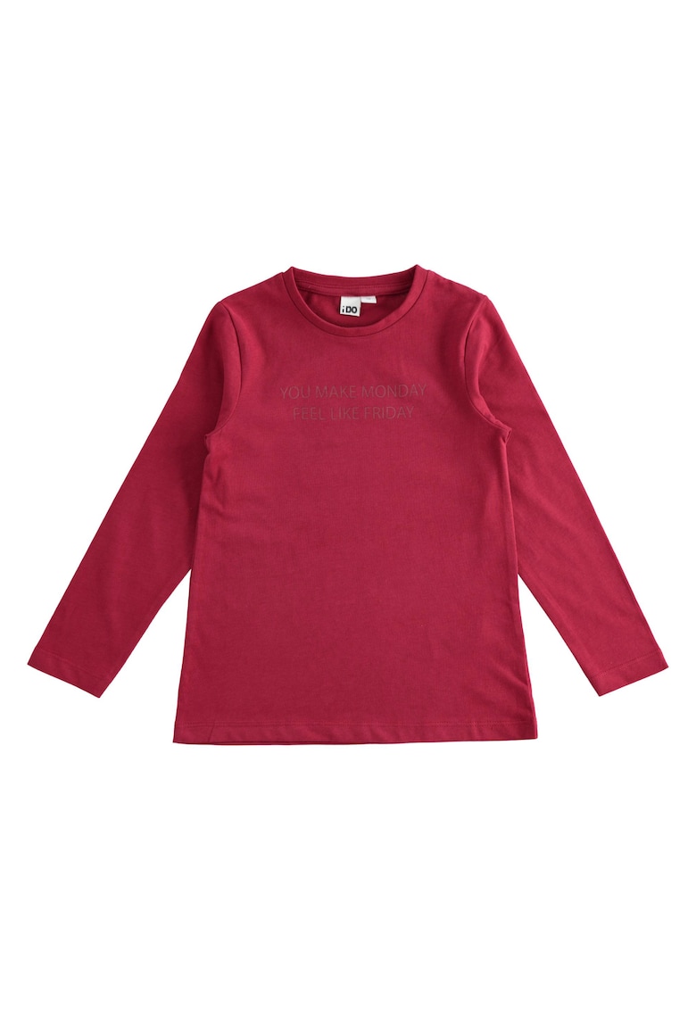 Bluza cu imprimeu pentru fete - 4.3926 - Visiniu
