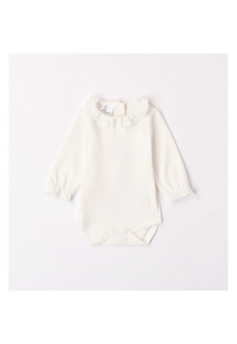 Body maneca lunga bebe fetita - 4.7231 - Alb natural