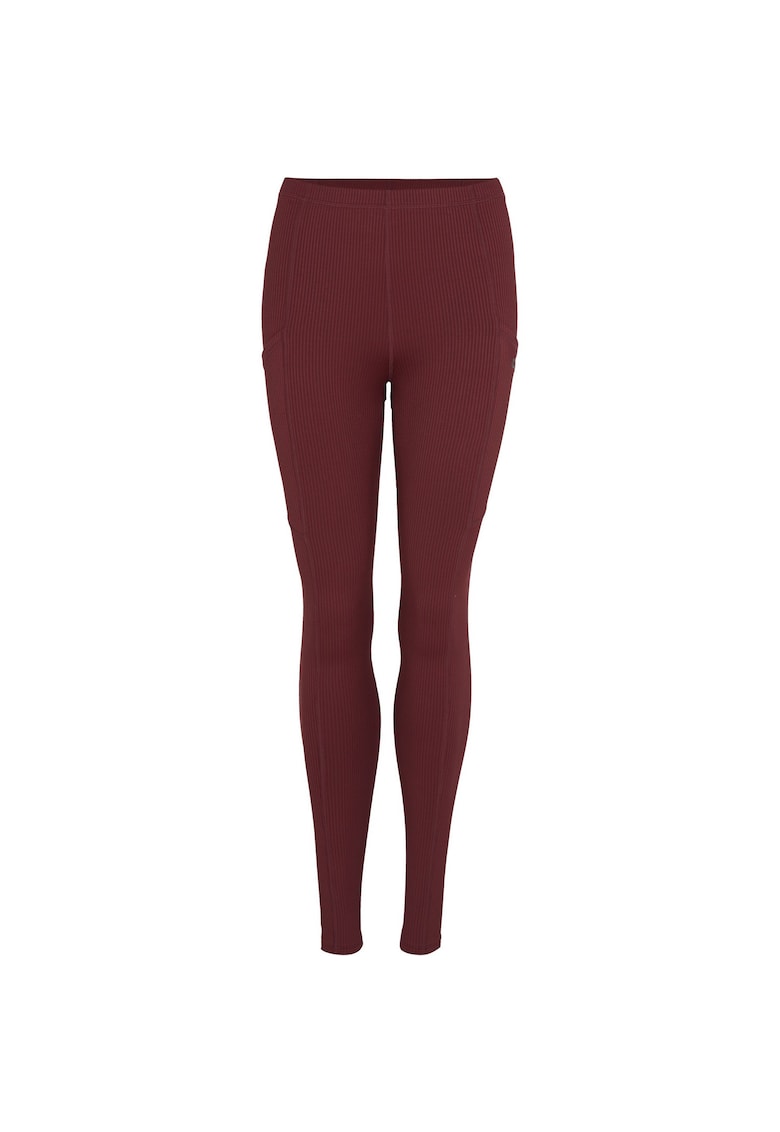 Pantaloni sport dama O Neill Trvlr Series Rib Legging - Rosu