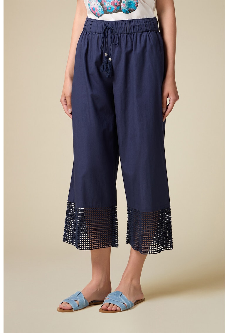 Pantaloni culotte cu snururi