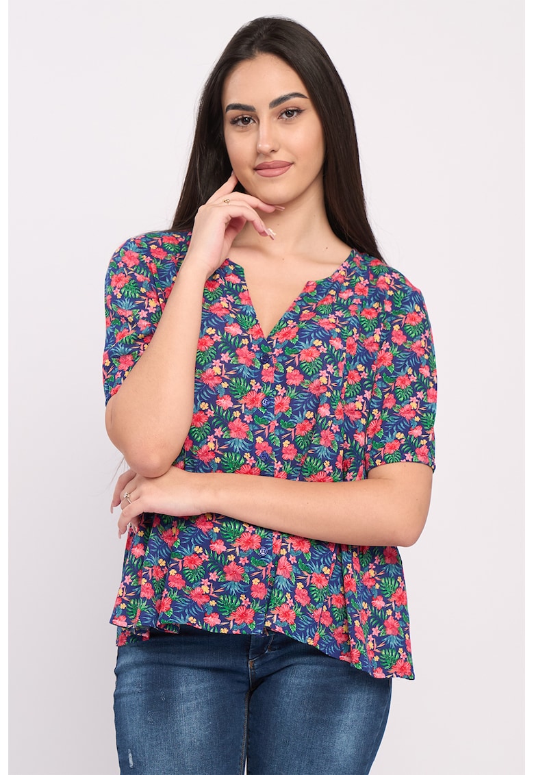Bluza lejera cu imprimeu floral