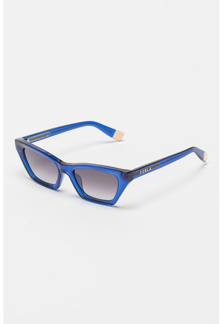 Ochelari de soare cat-eye cu lentile uni