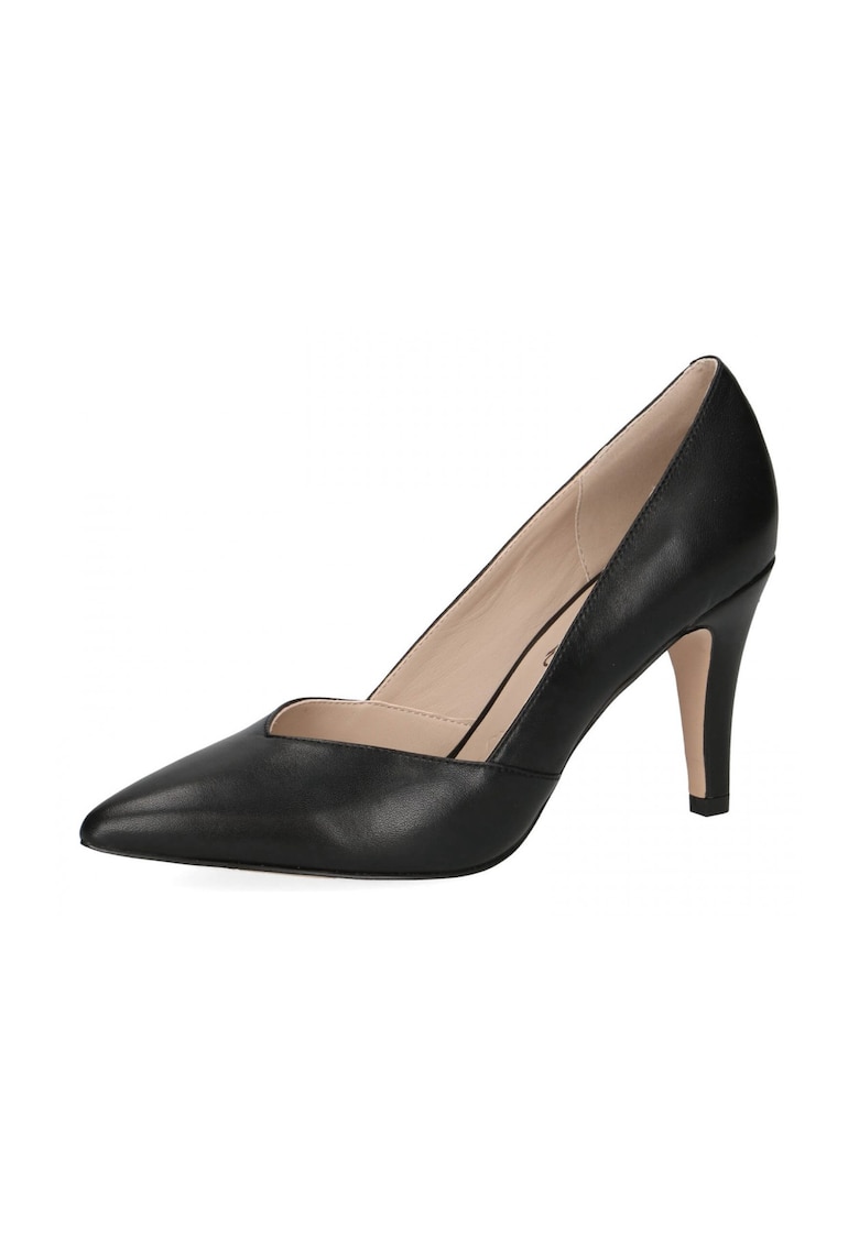 Pantofi cu toc 22401 - Piele naturala - 40.5 - Negru