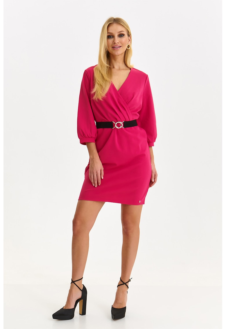 Rochie mini cu decolteu cache-coeur