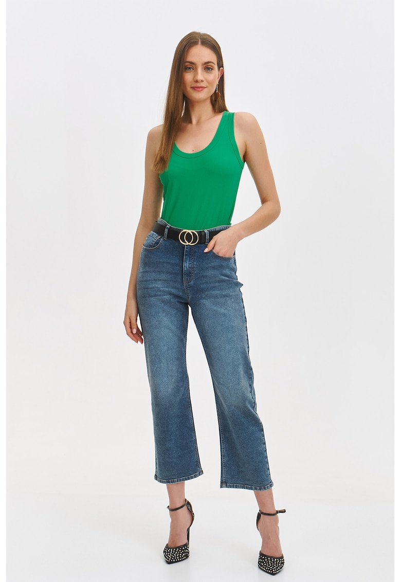 Top slim fit cu model uni