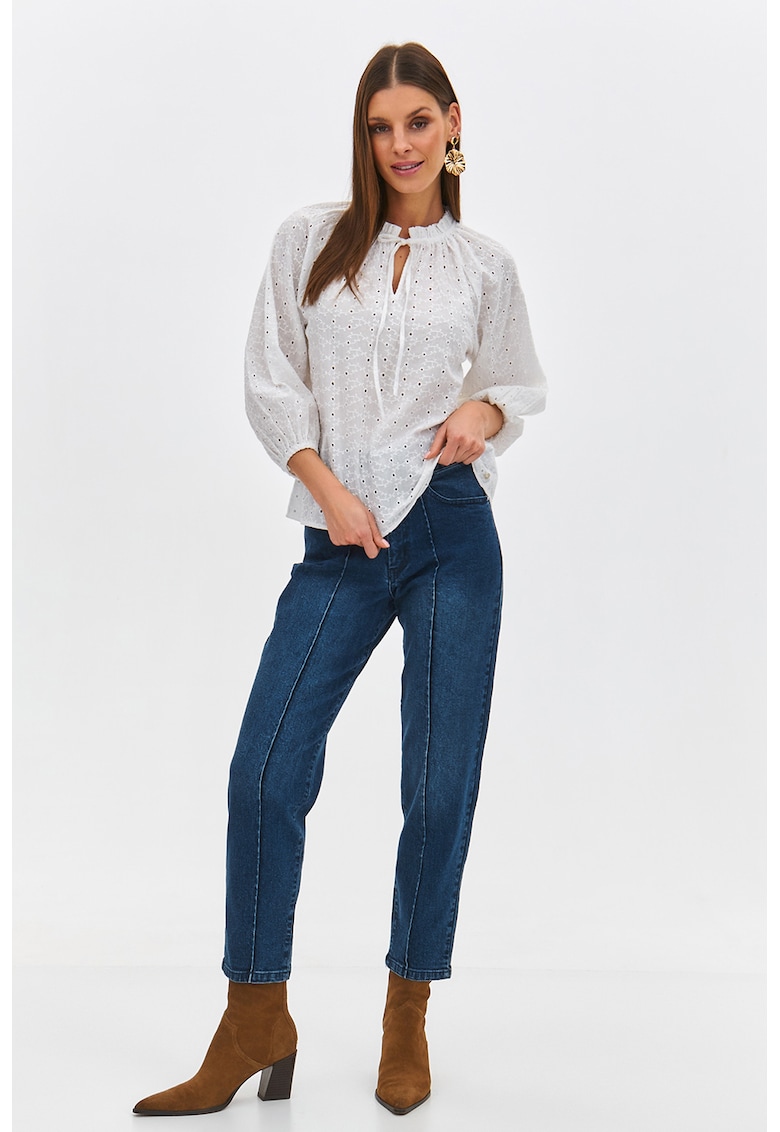 Bluza-tunica cu detalii cu perforatii