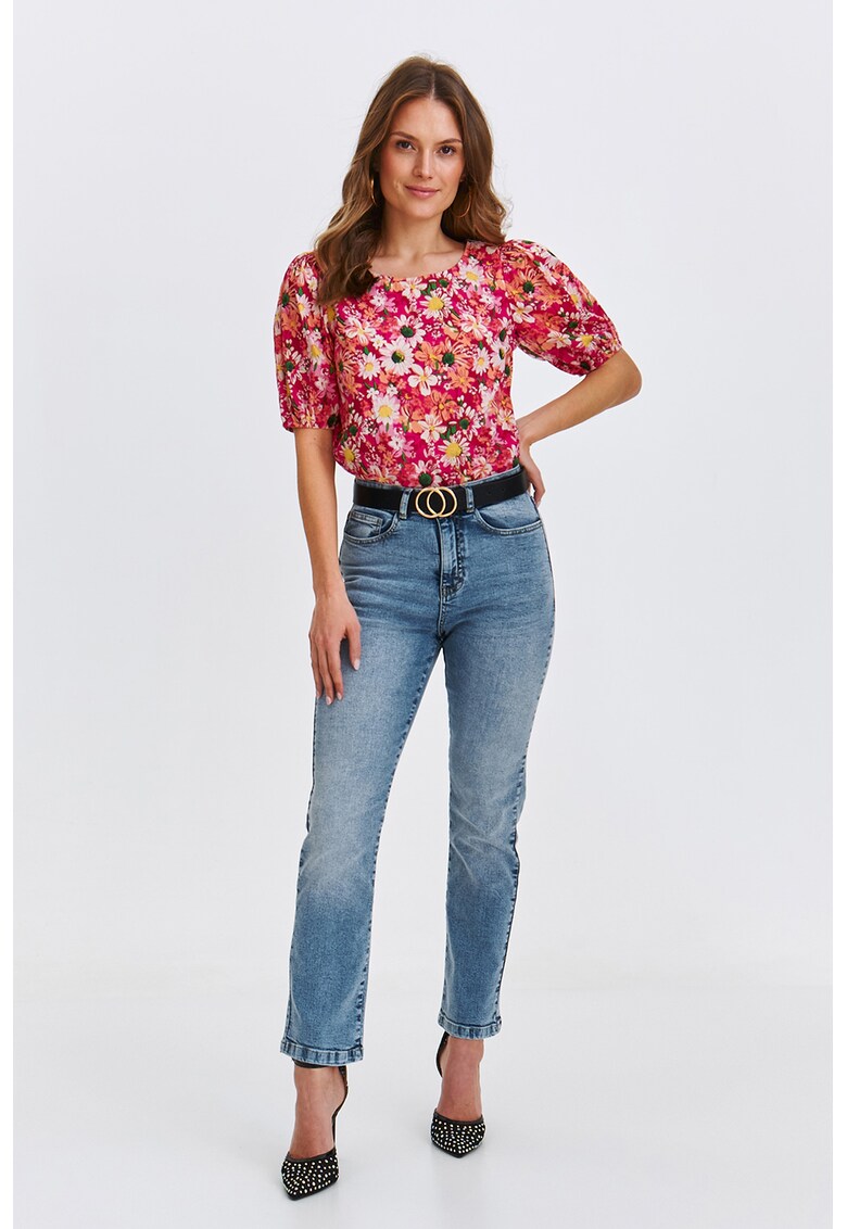 Bluza din bumbac cu model floral Bluza din bumbac cu model floral