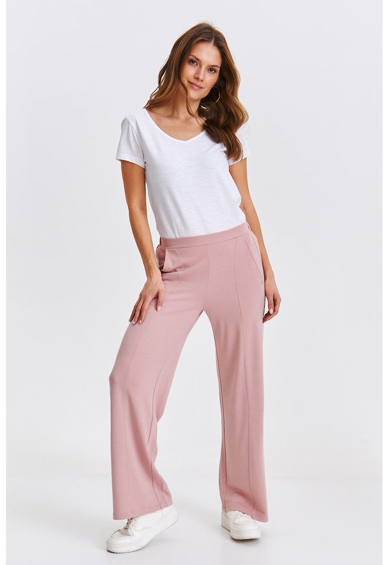 Pantaloni lungi cu model uni si buzunare