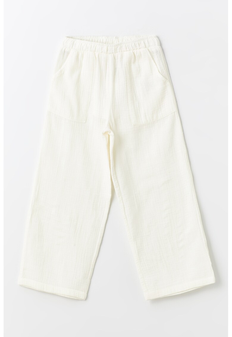 Pantaloni drepti cu buzunare oblice