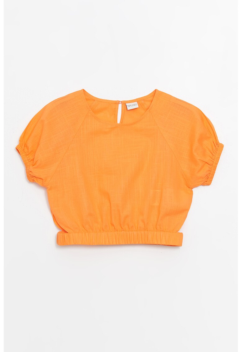 Bluza crop cu decupaje laterale