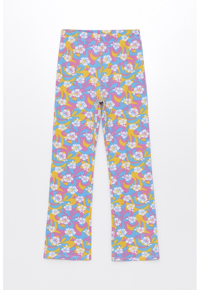 Colanti evazati cu model floral