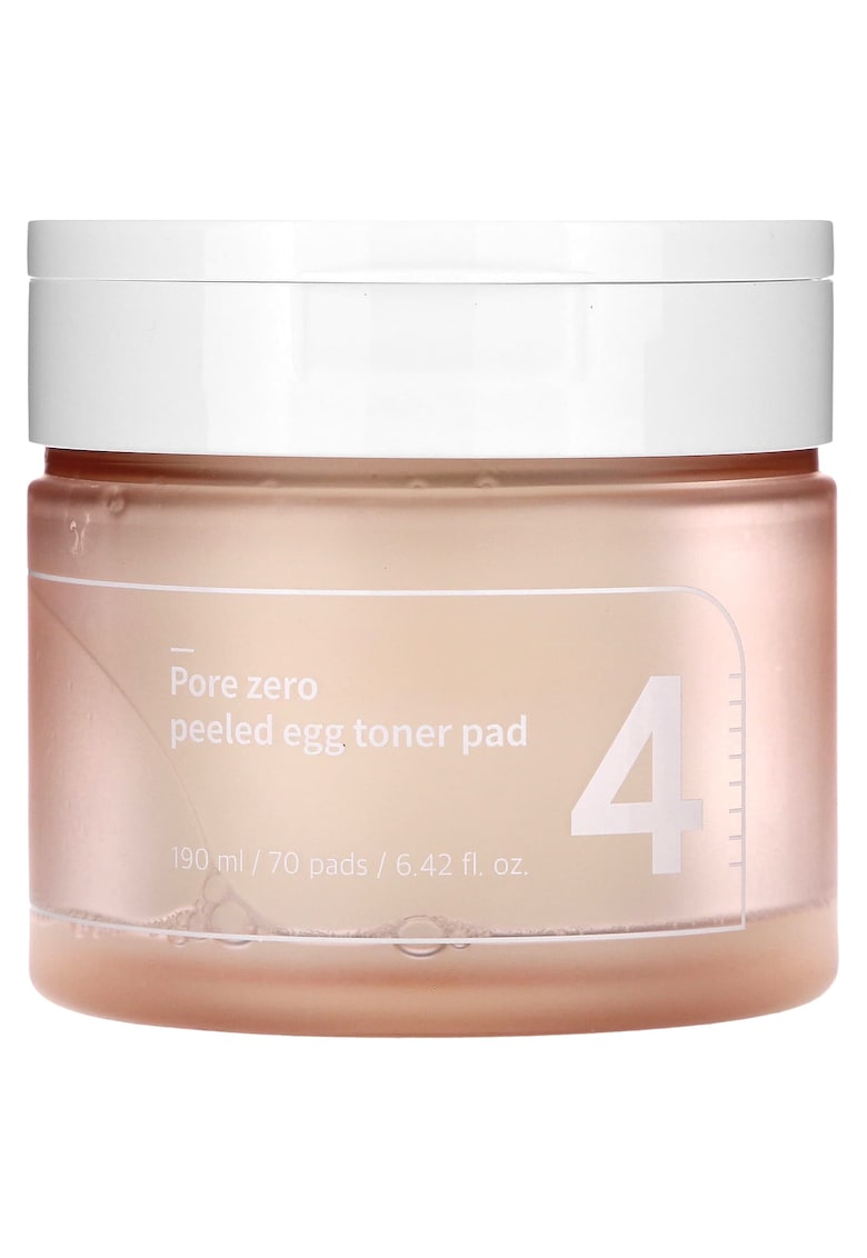 Discuri pentru ten cu niacinamide impotriva porilor - No. 4 Pore Zero Peeled Egg Toner Pad - 70 buc