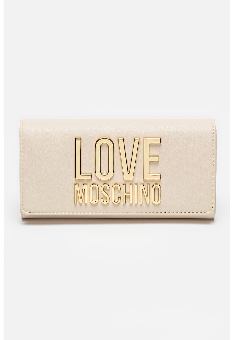 Love Moschino Портмоне от еко кожа с метално лого за Жени Love Moschino Портмоне от еко кожа с метално лого за Жени
