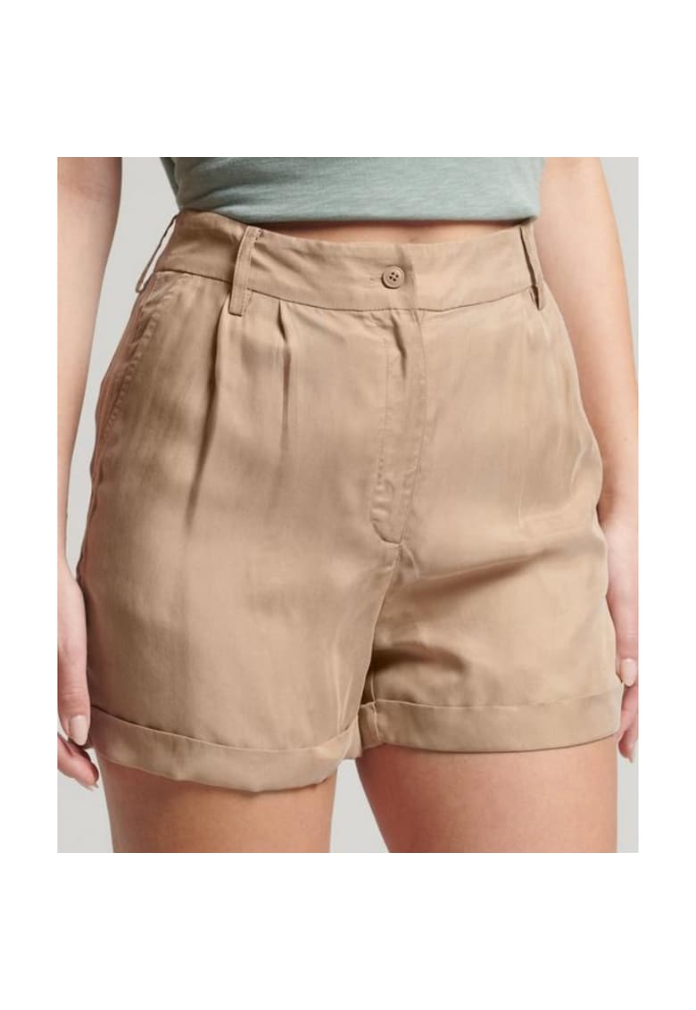 Pantaloni scurti Superdry Studios - cupro - bej -