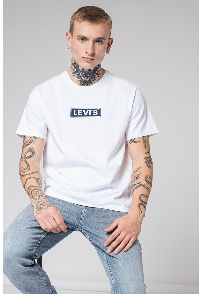 Tricou lejer cu imprimeu logo