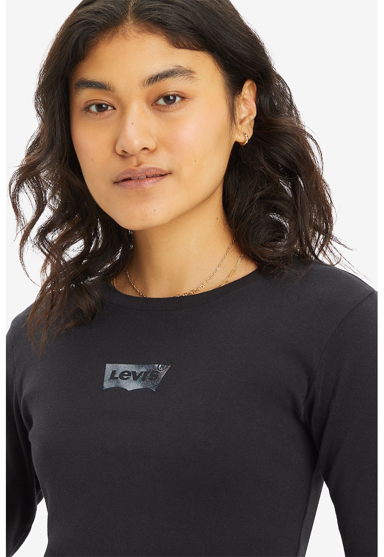 Bluza de bumbac cu logo