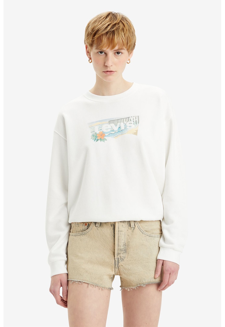 Youth Bluza de trening cu decolteu la baza gatului Everyday