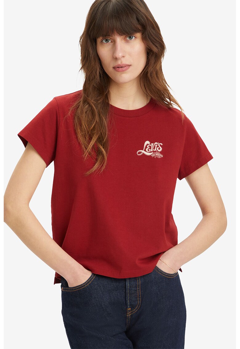 Tricou de bumbac cu imprimeu logo