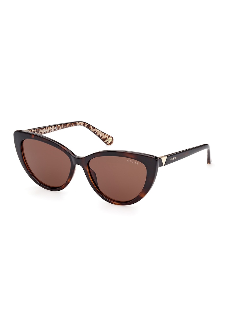 Ochelari de soare cat-eye unisex cu brate contrastante Ochelari de soare cat-eye unisex cu brate contrastante