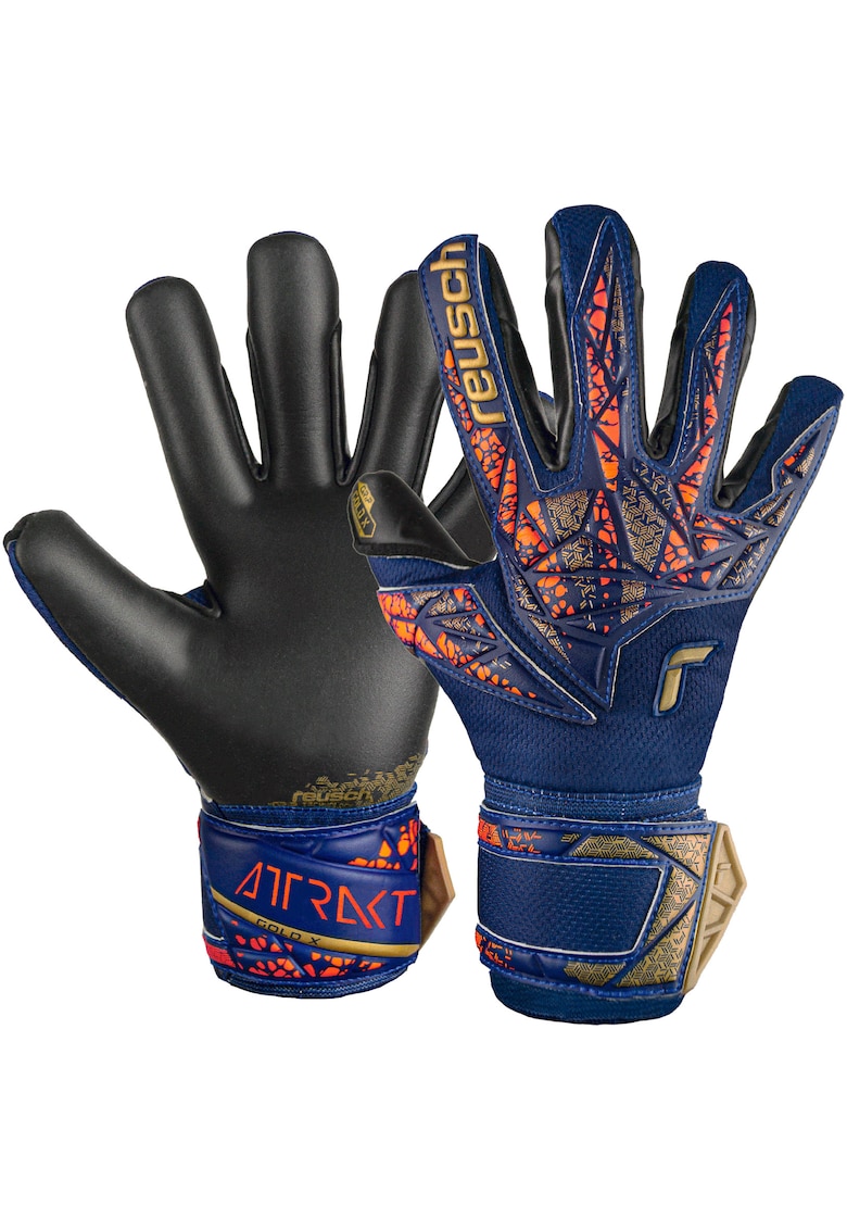 Manusi portari copii  Attrakt Gold X Junior - albastru/auriu/negru