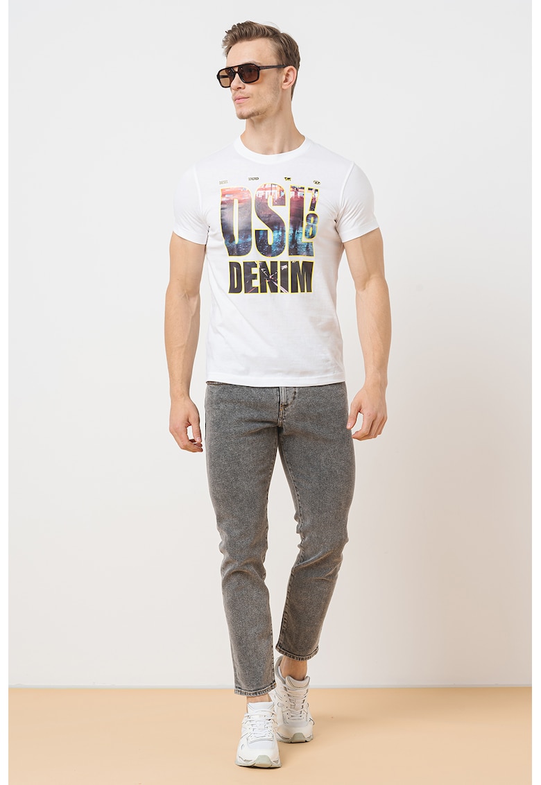 Diesel Памучна тениска с лого за Мъже Diesel Памучна тениска с лого за Мъже