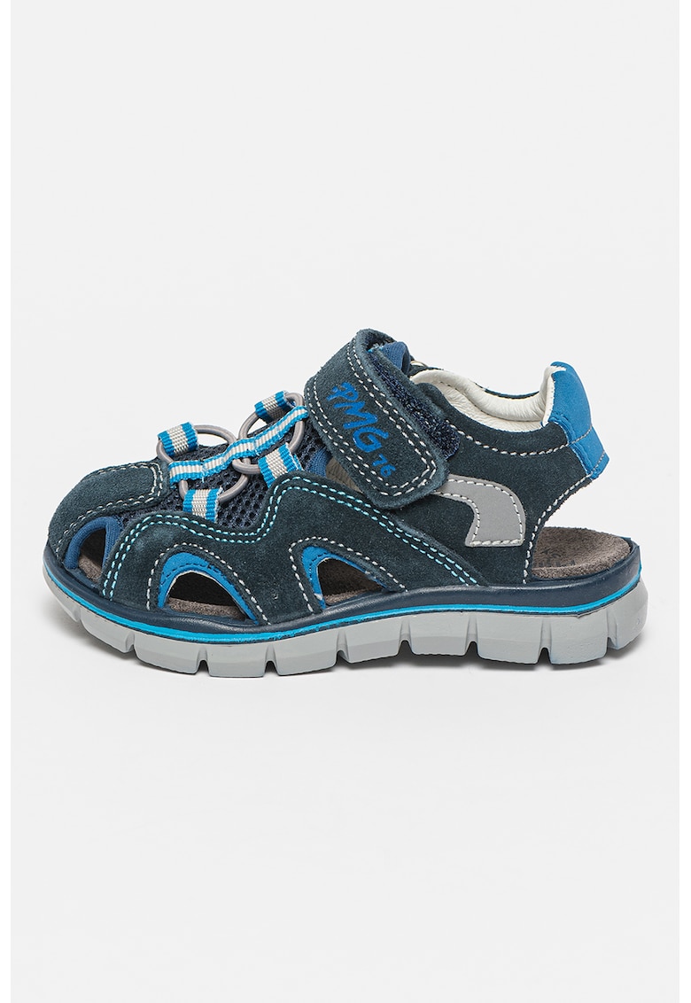 Sandale de piele intoarsa cu insertii de plasa