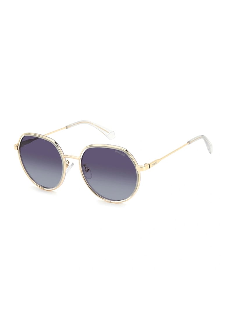 Ochelari de soare unisex - lentile polarizate - Auriu/Violet