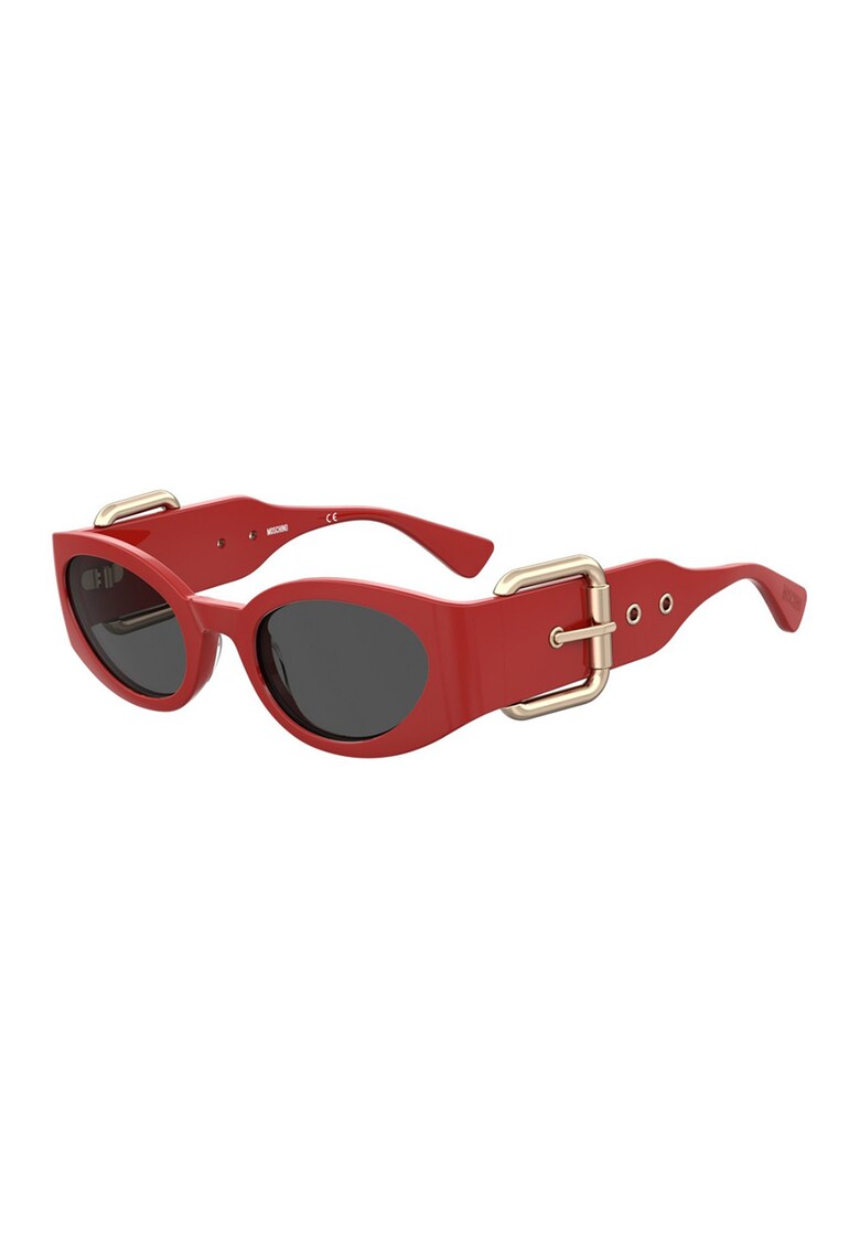 Moschino Слънчеви очила Cat Eye цвят: златист - тъмночервен