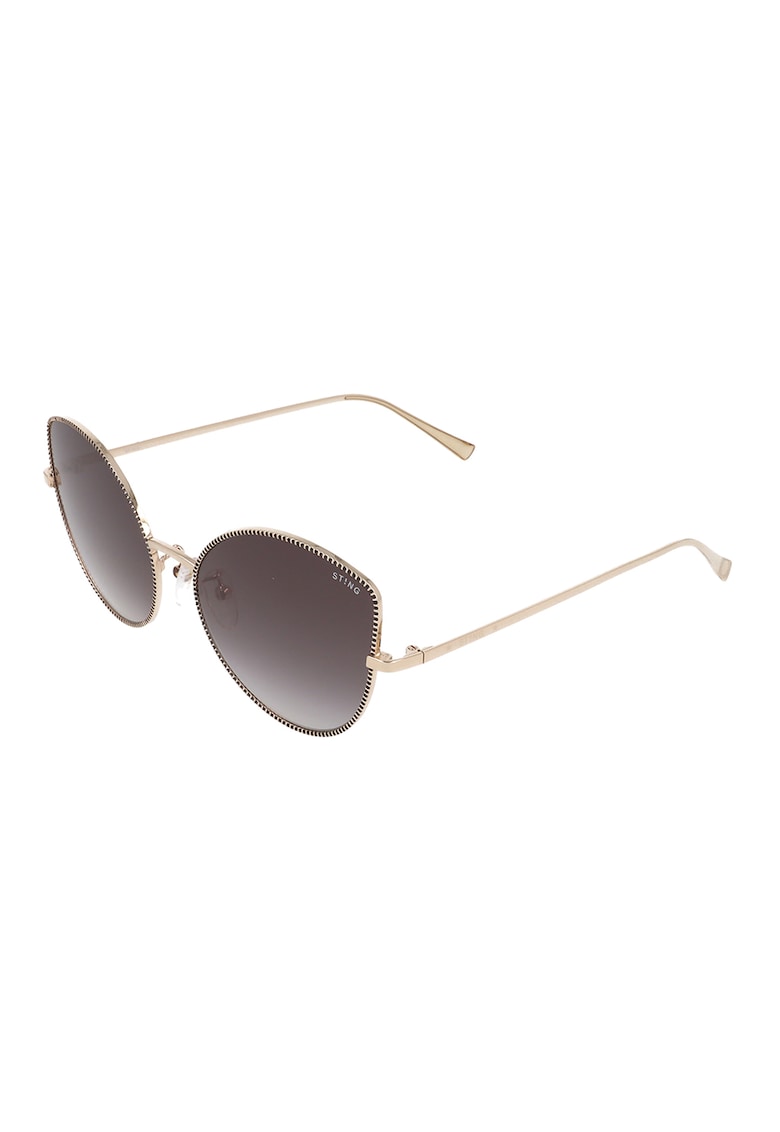 Ochelari de soare cat-eye cu rama metalica