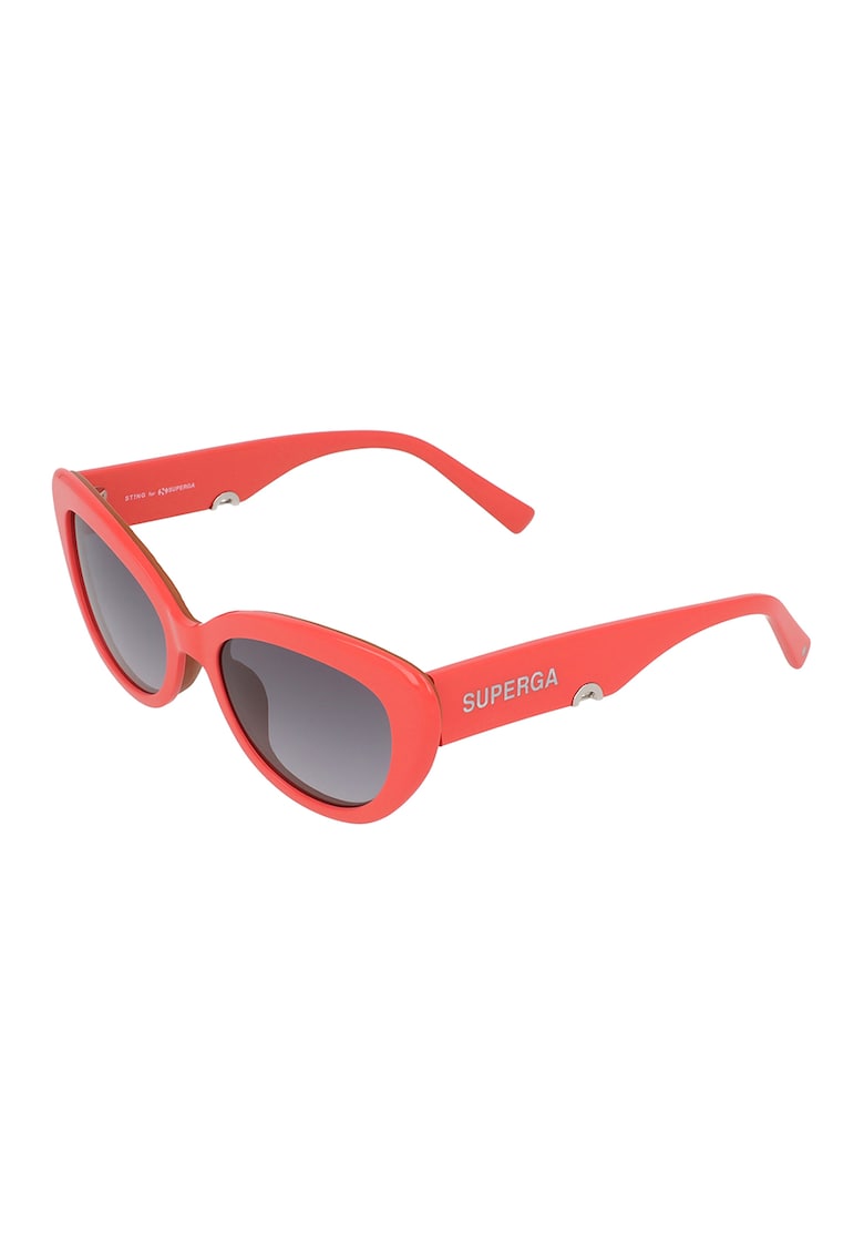 Ochelari de soare cat-eye cu lentile uni