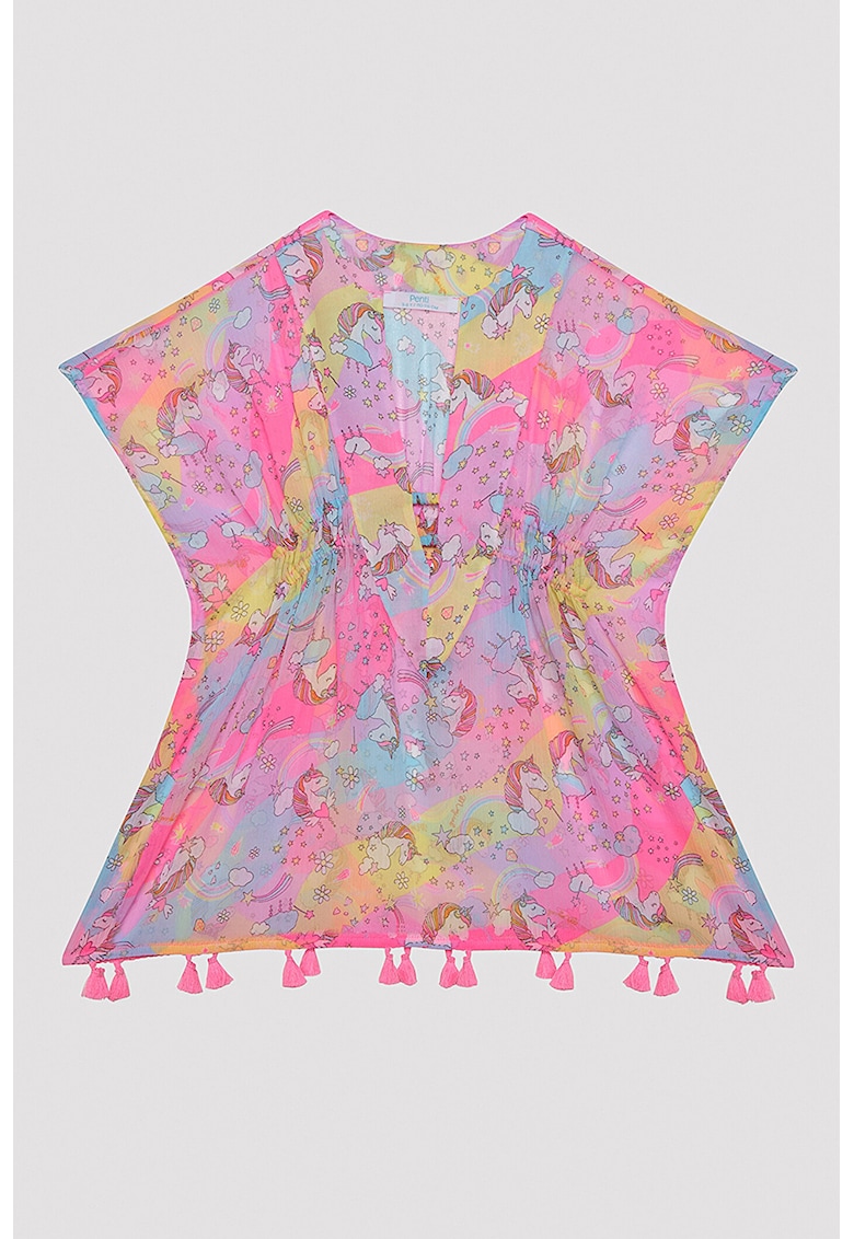 Kaftan cu imprimeu unicorn