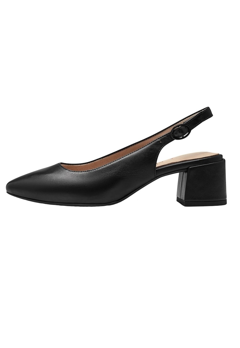 Pantofi dama - din piele naturala - Comfort - 8-89500-42-022-01-09 - negru - Negru