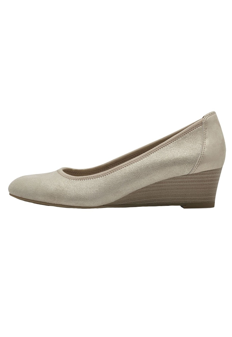 Pantofi dama - din piele naturala - 1-22320-42-179-12-10 - auriu