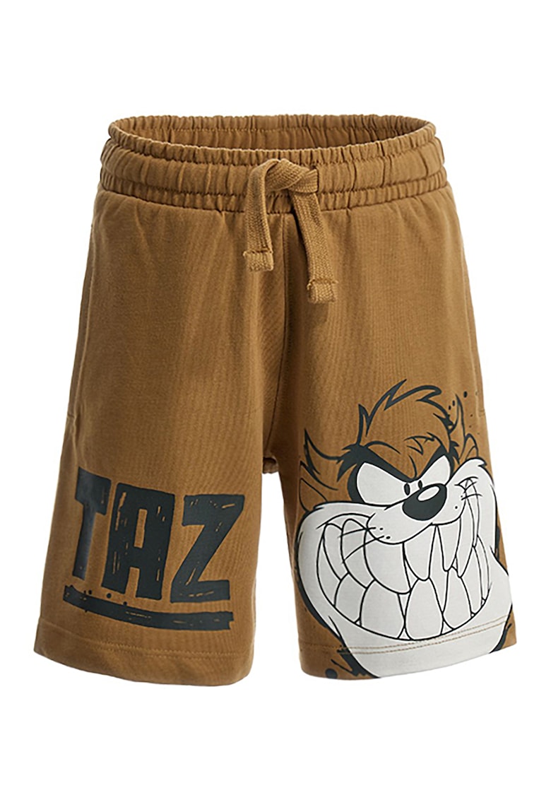 Pantaloni scurti de bumbac cu Looney Tunes Taz
