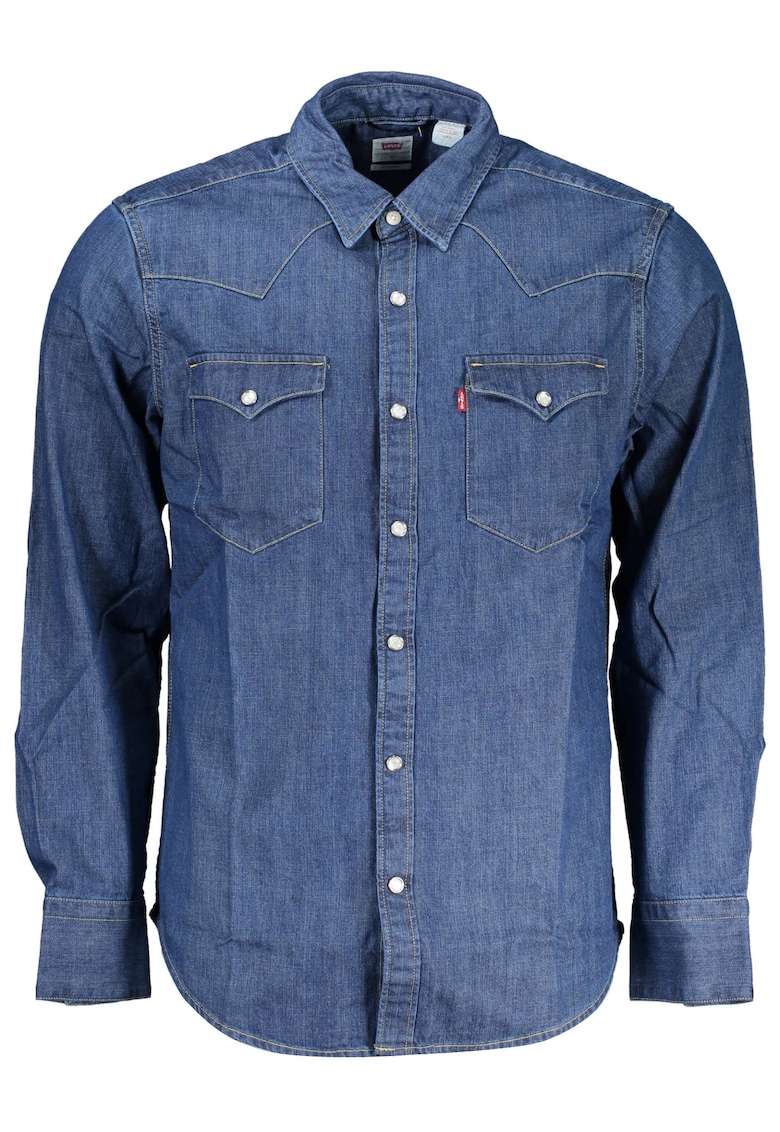 Camasa barbati - 100% Bumbac - Albastru - S INTL - 85744