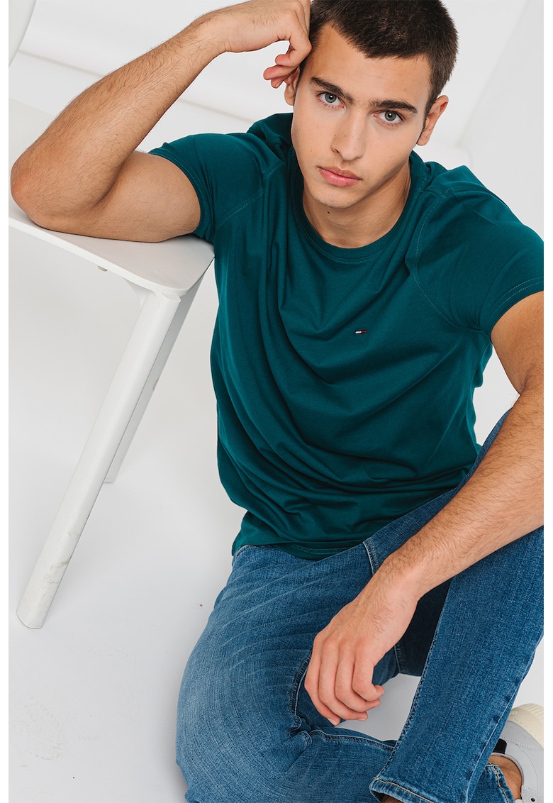 Tricou slim fit de bumbac