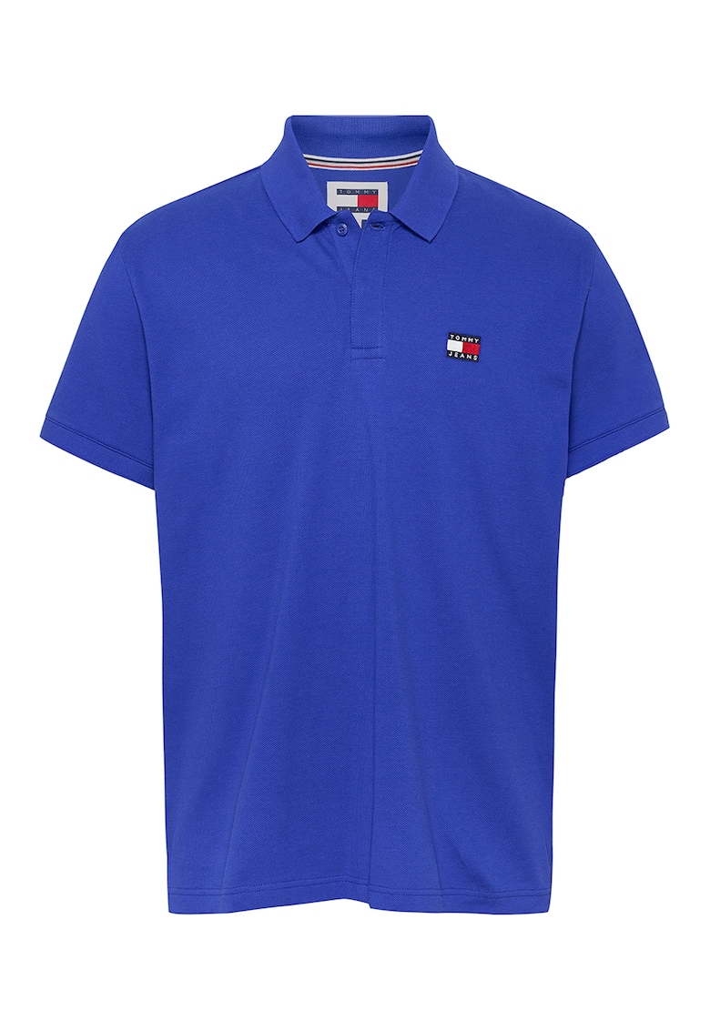 Tricou polo din bumbac cu logo pe piept
