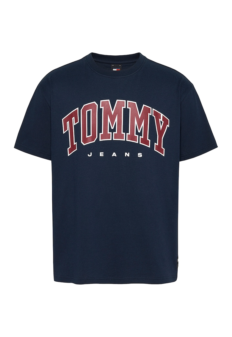 Tricou de bumbac cu imprimeu logo - Negru