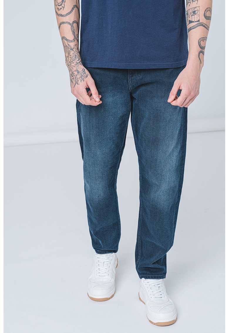 Blugi lejeri cu aspect decolorat Isaac