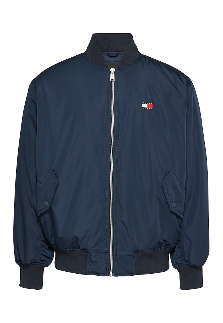 Jacheta bomber cu fermoar - Bleumarin