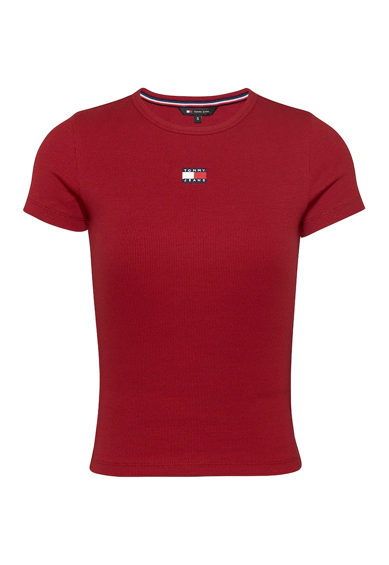 Tricou slim fit striat