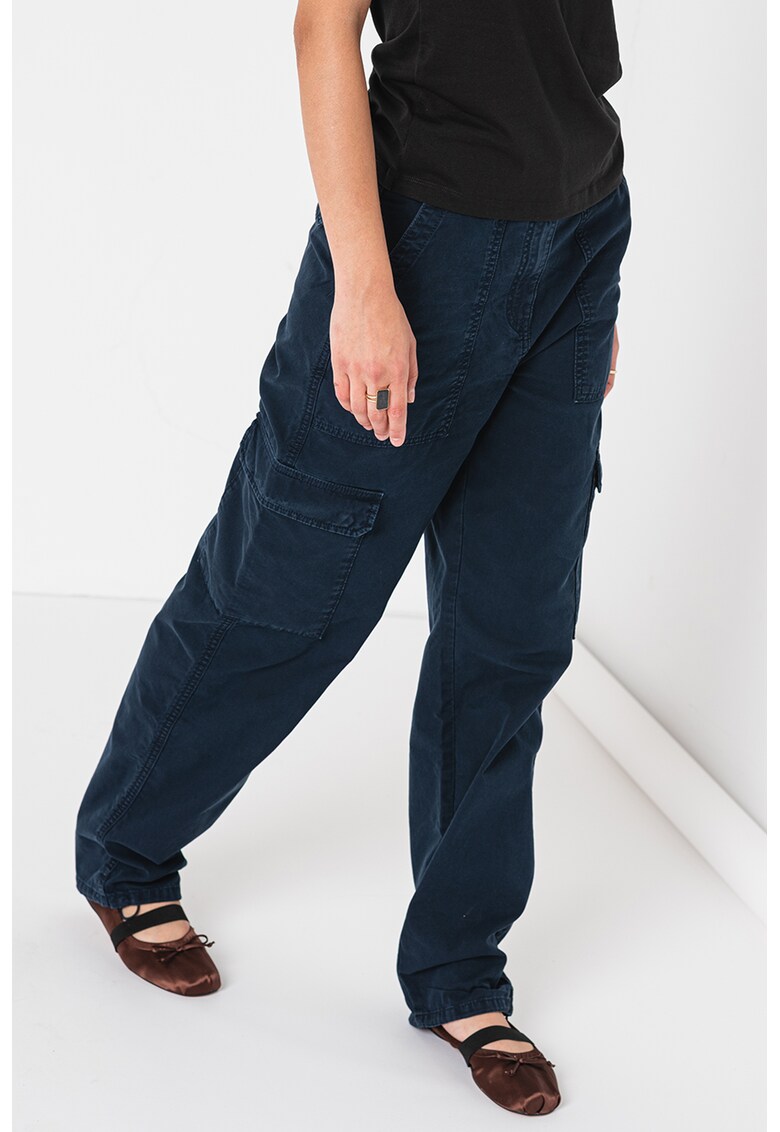 Pantaloni cargo cu talie inalta Harper