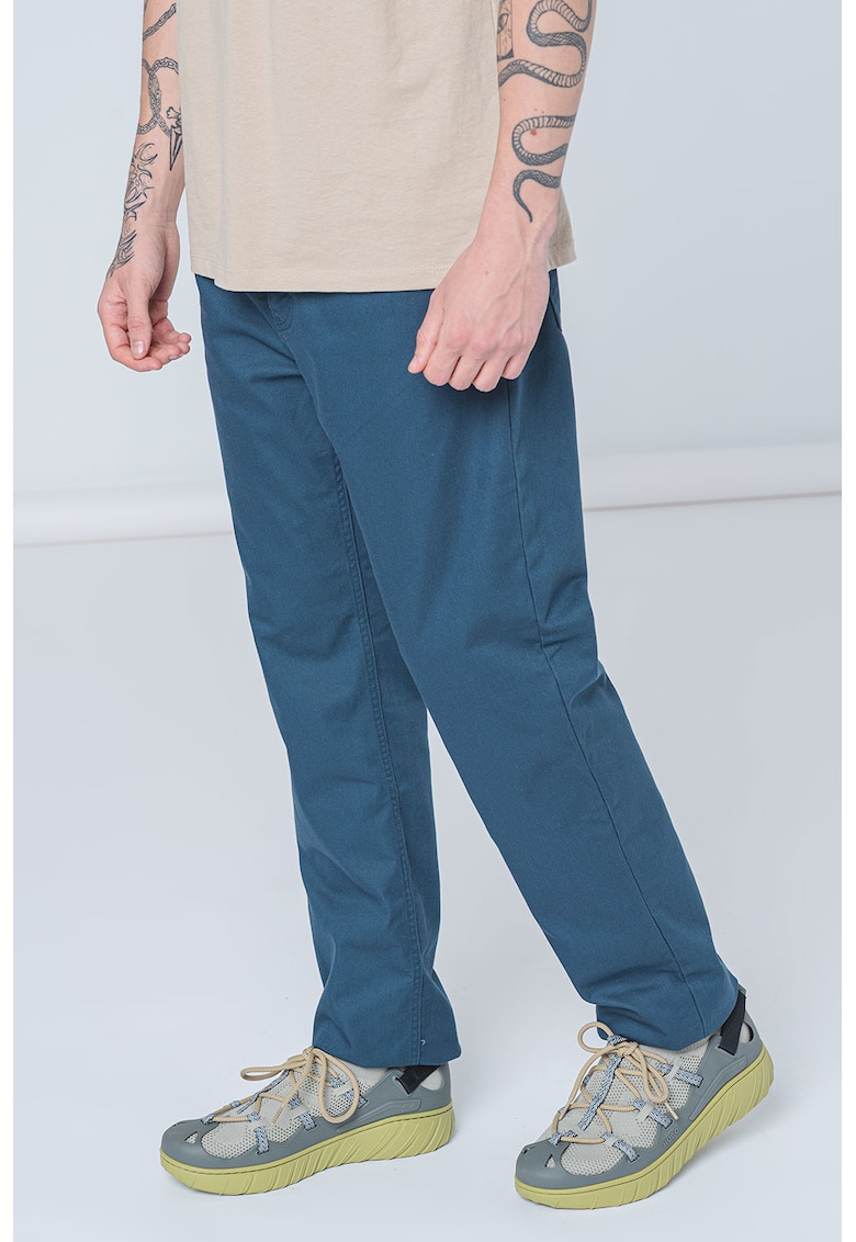 Pantaloni relaxed fit din amestec de bumbac