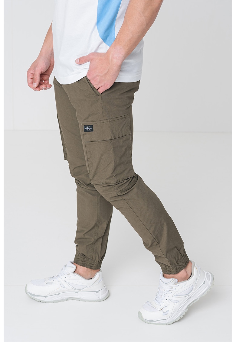 Pantaloni cargo conici - Kaki