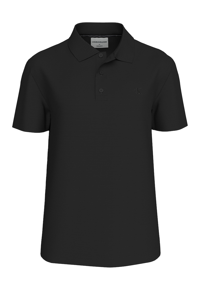 Tricou polo texturat