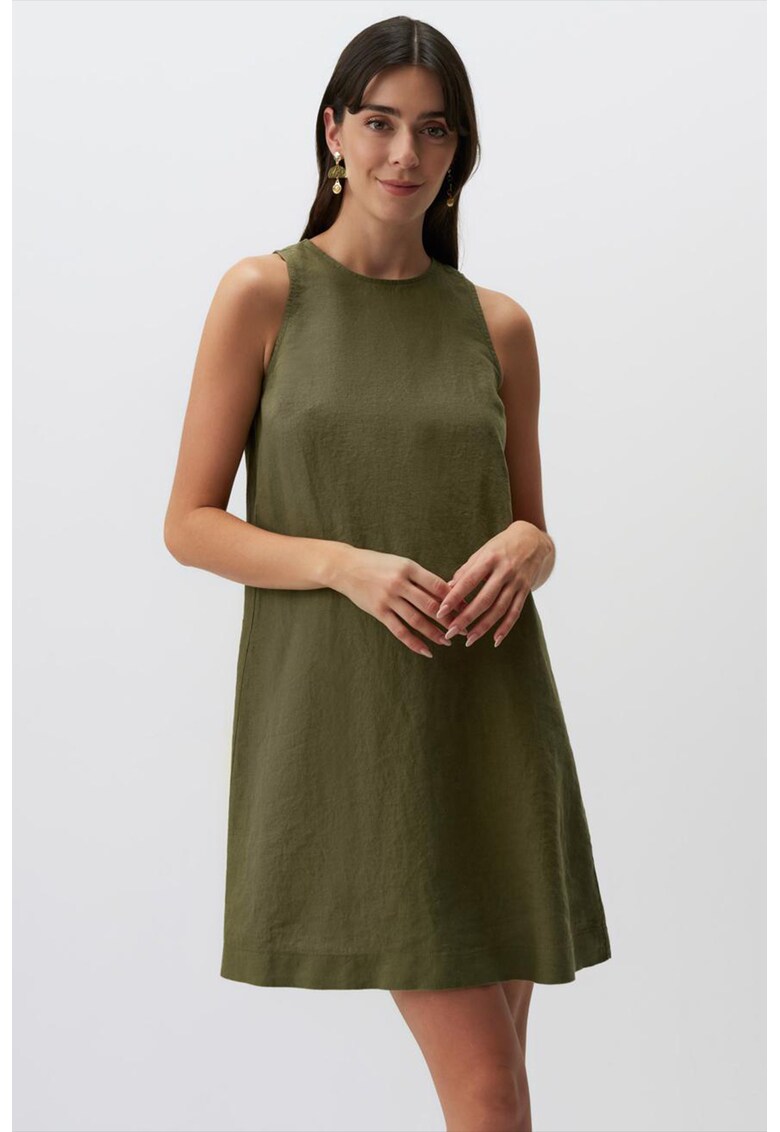 Rochie fara maneci - de in - cu model uni