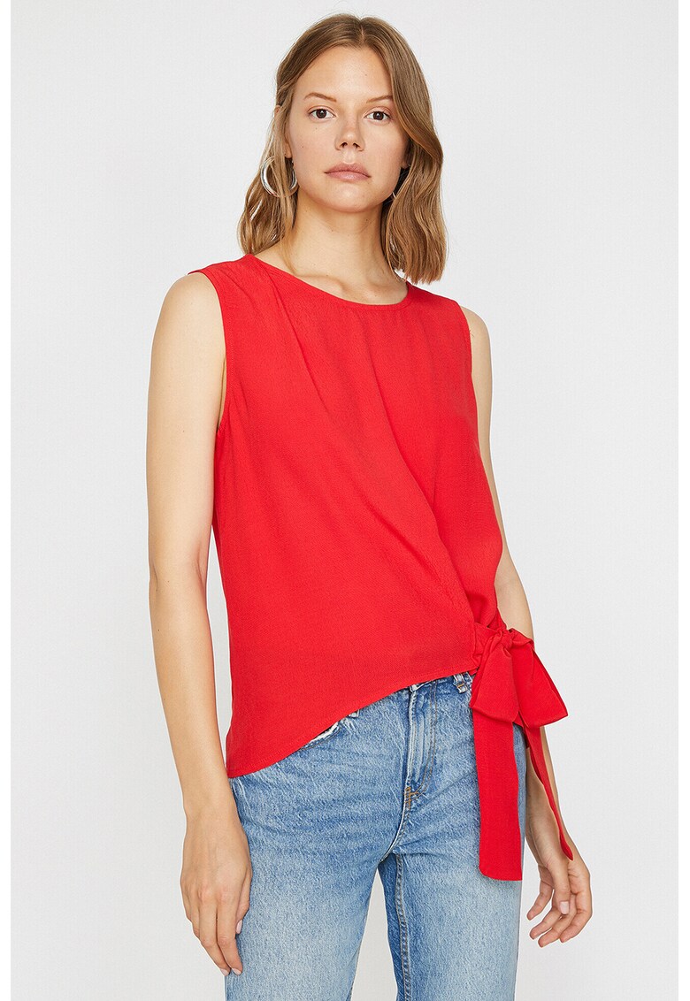 Bluza fara maneci cu cordon la terminatie