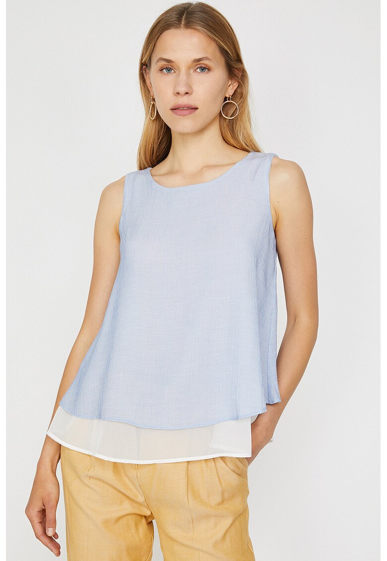 Bluza fara maneci cu model 2 in 1